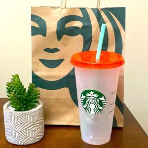 Starbucks 2021 smoke color changing cup&straw 2/$10